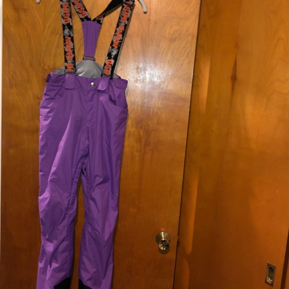 GSOU SNOW Women Ski pants snowboarding Bibs xs - Picture 2 of 7